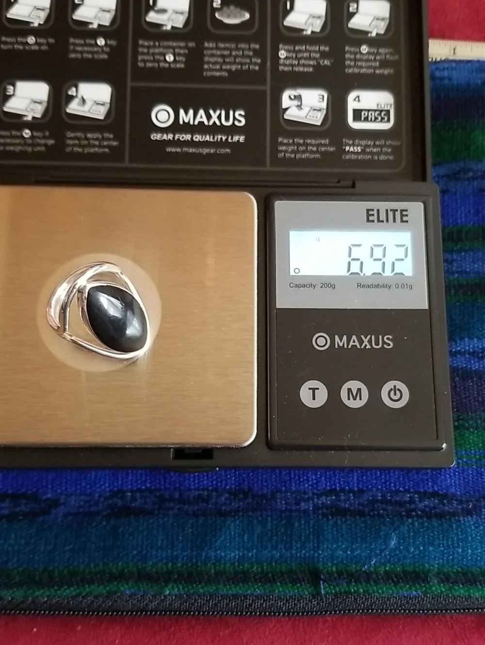 Silver and Onyx Ring